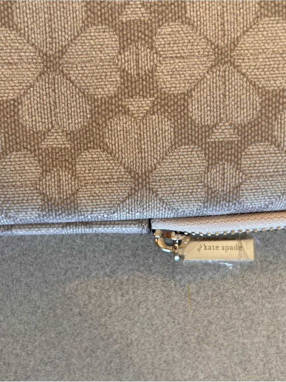 kate spade Beige Floral Logo Laptop Sleeve